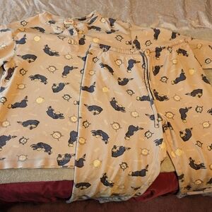 Vintage Disney Store Eeyore Pajama Set Light Purple Size M